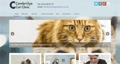Desktop Screenshot of cambridgecatclinic.co.uk