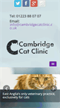 Mobile Screenshot of cambridgecatclinic.co.uk